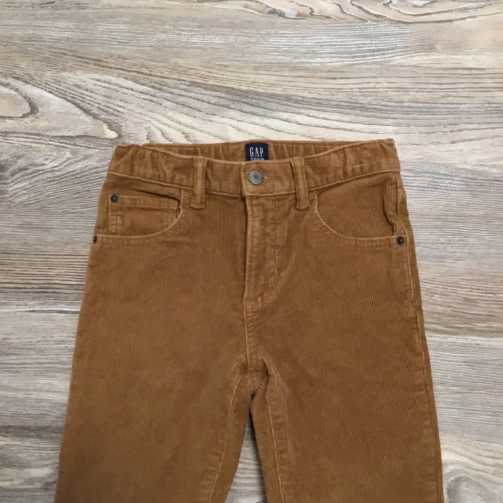GAP Brown Stretch Slim Adjustable Waist Corduroy Pants 12